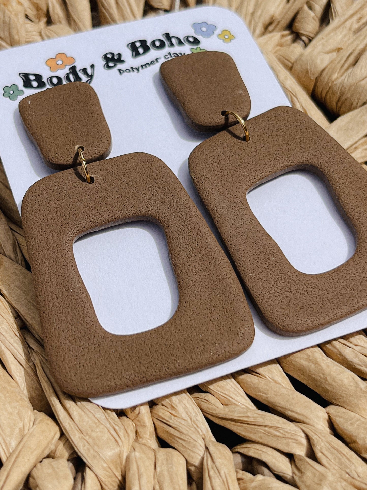 The Espresso Textured Dangle Earrings