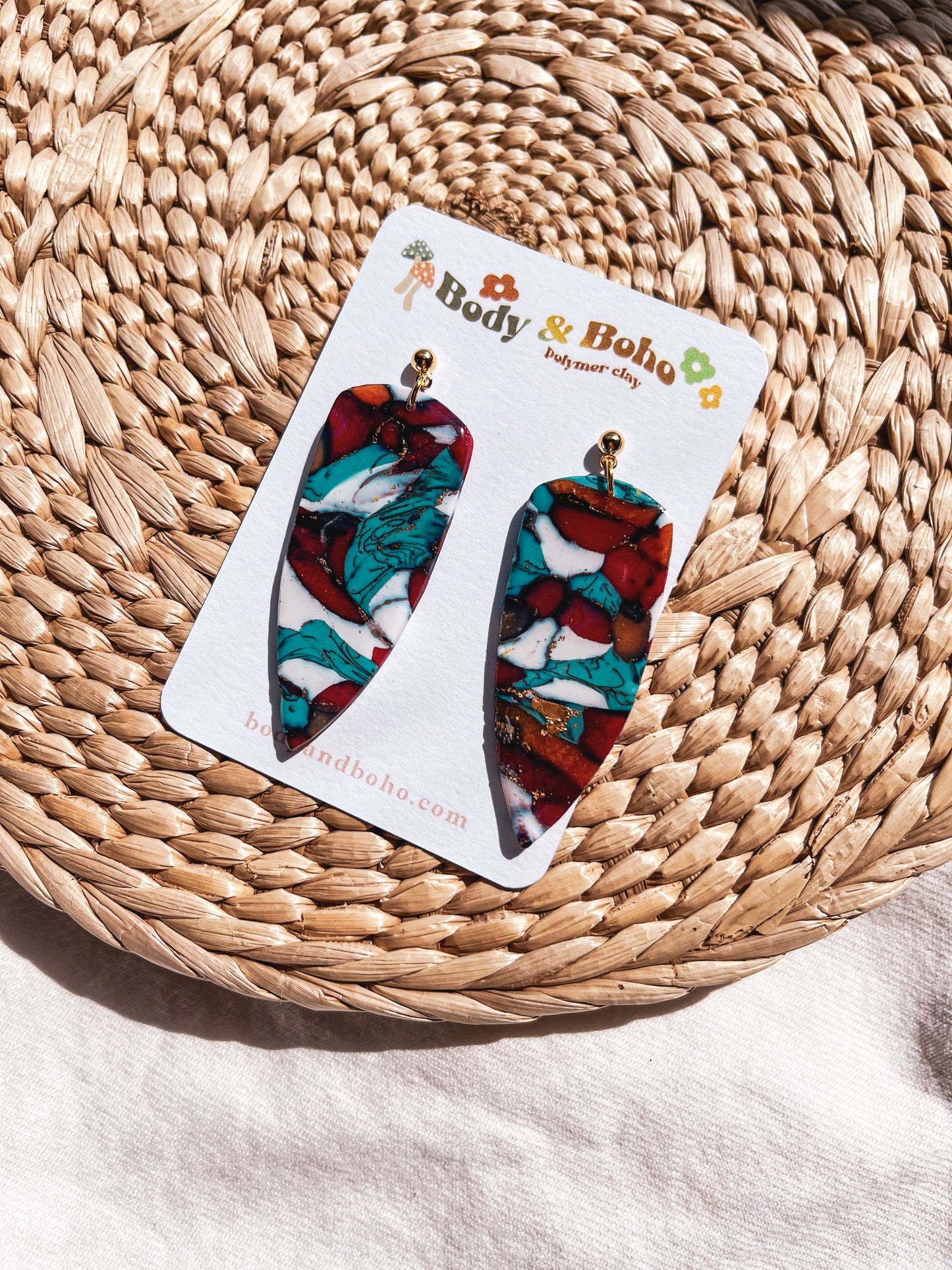 The Southwestern Stone Dagger Earrings