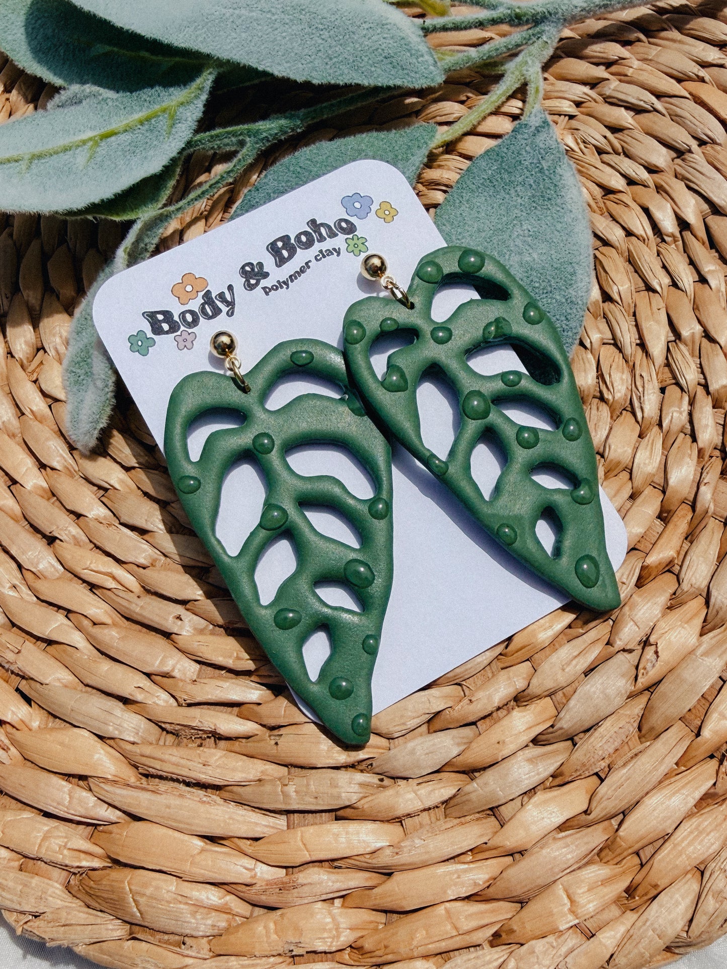 Adansonii Leaf Earrings