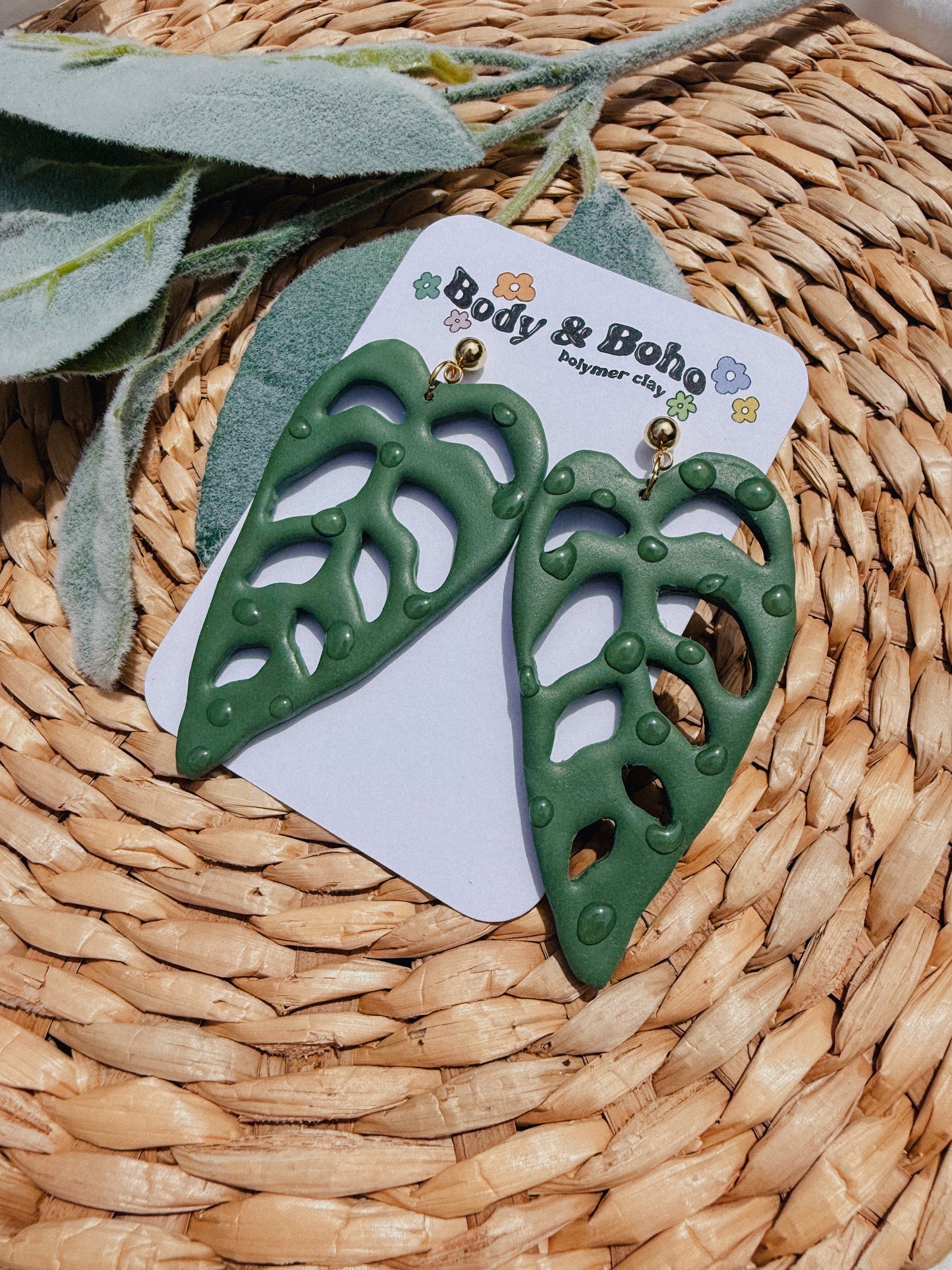 Adansonii Leaf Earrings