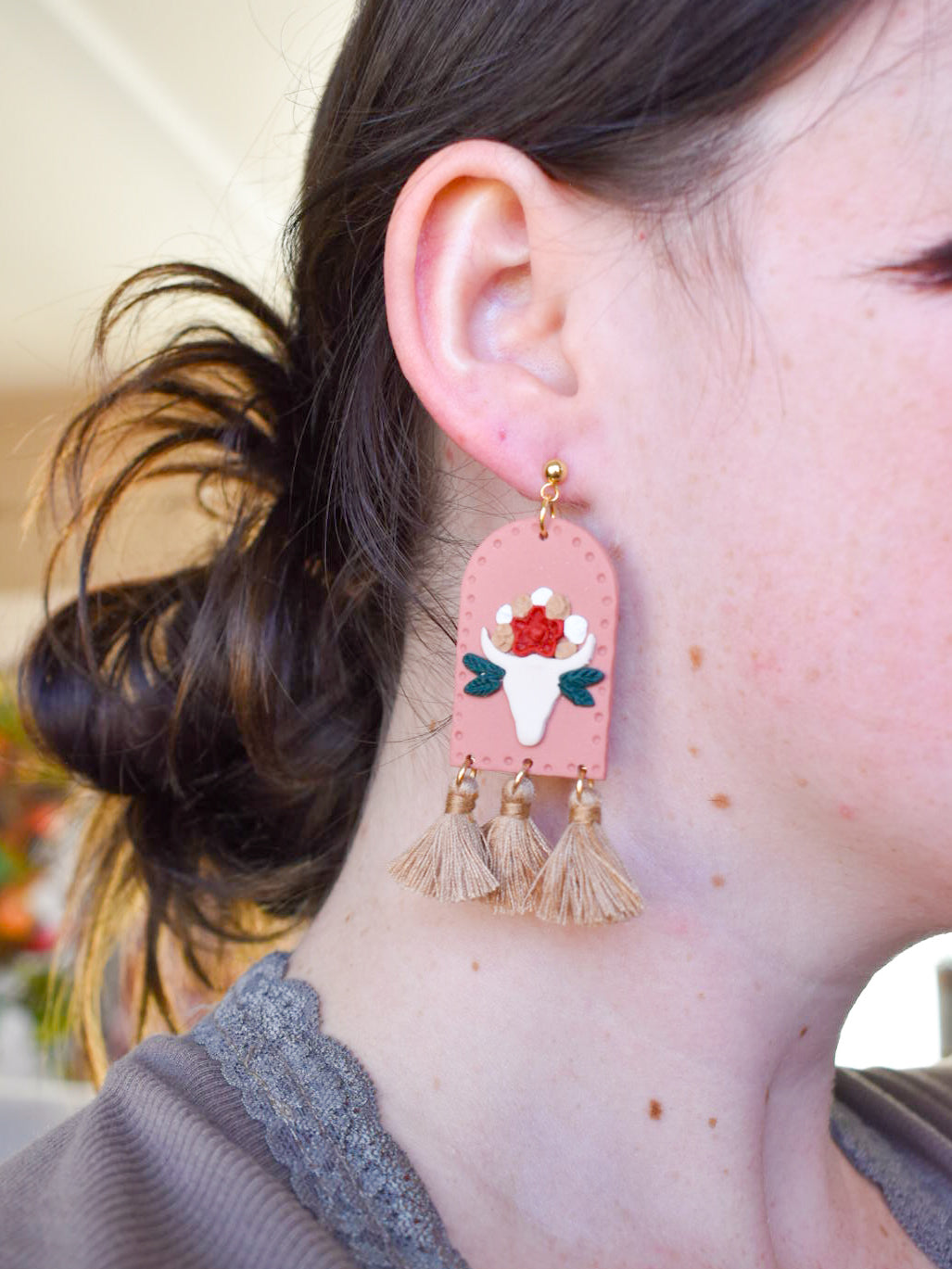 The Rosa Tassel Earrings