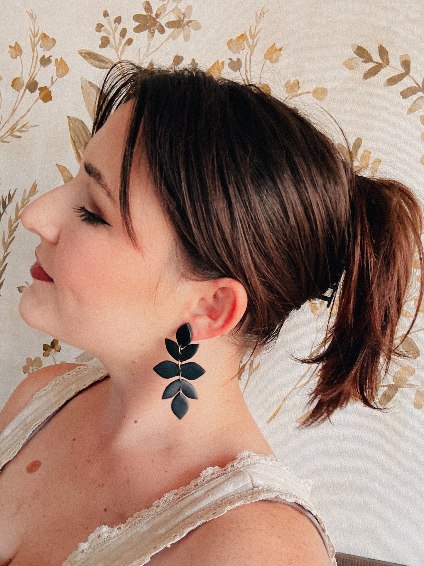Vine Leaf Dangle Earrings