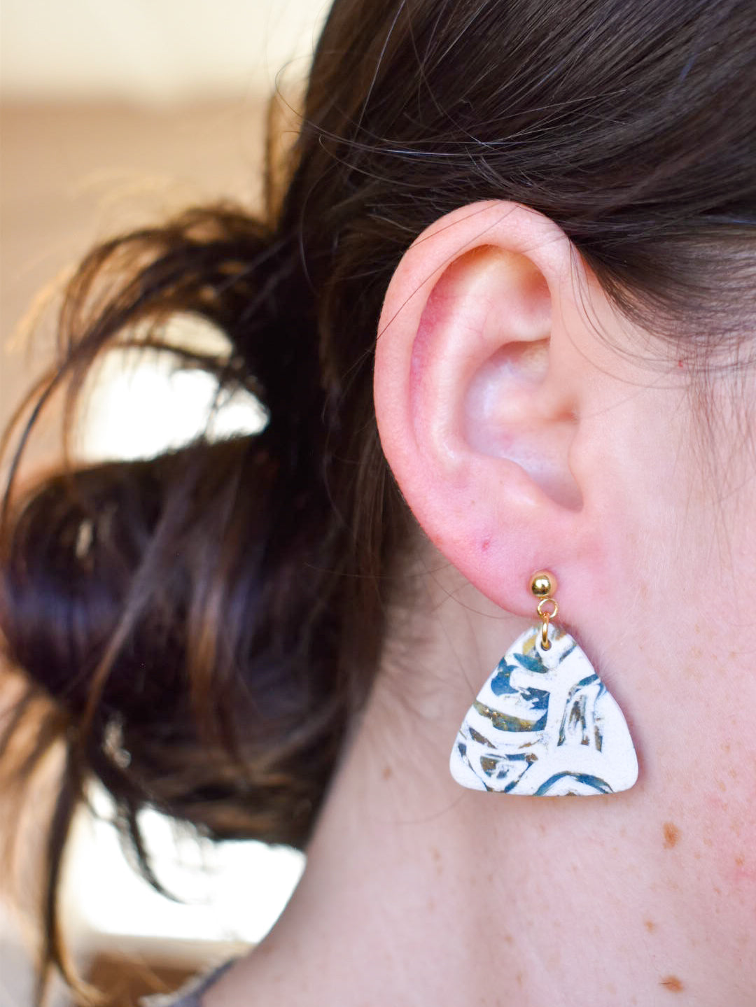 Jay Tribal Stone Earrings