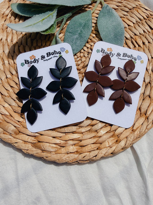 Vine Leaf Dangle Earrings