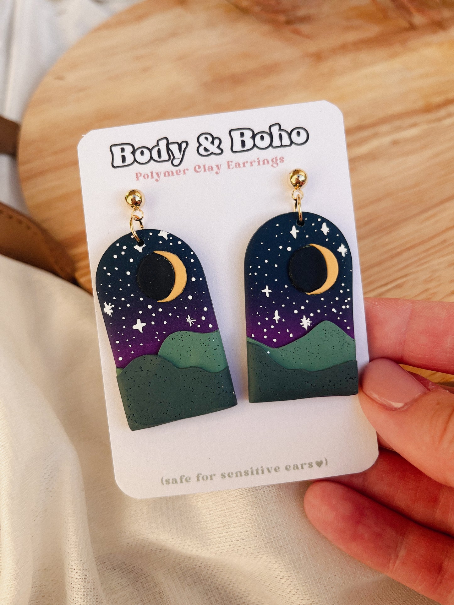 The Hill Country Eclipse Earrings