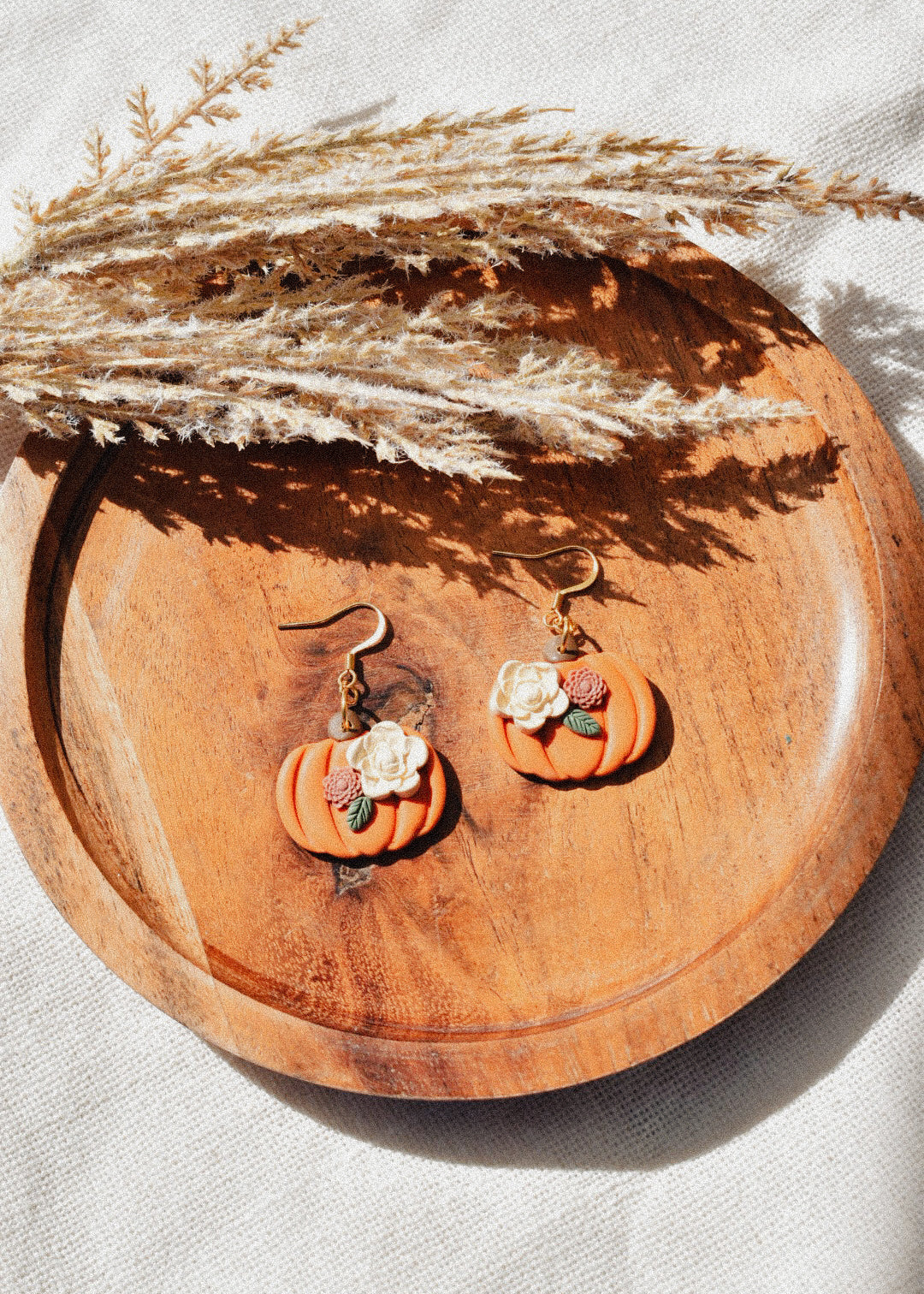 The Floral Pumpkin Earrings