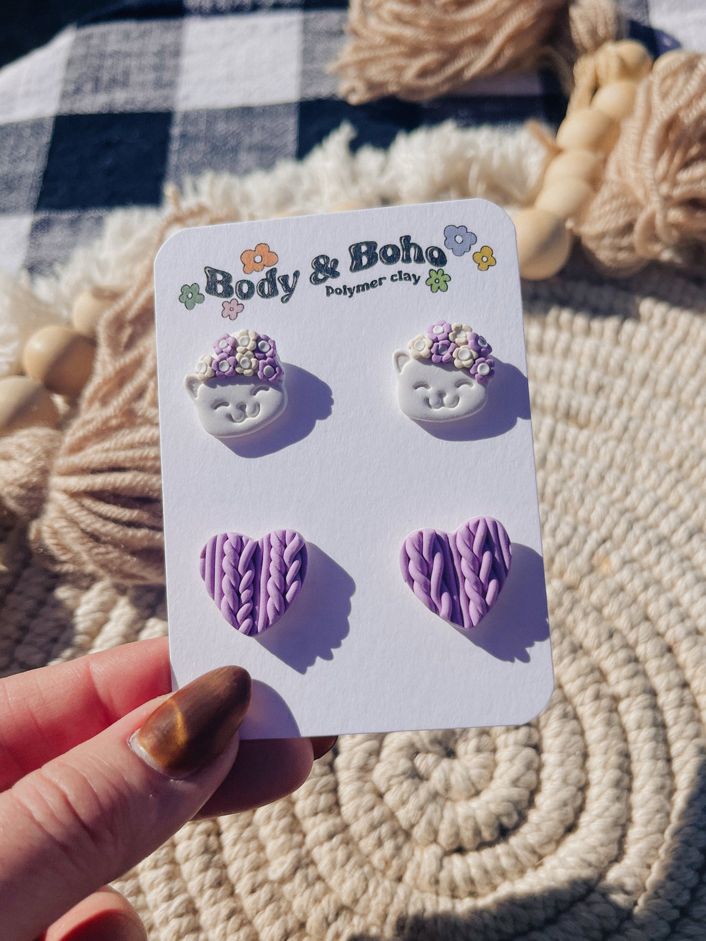 Cozy Lavender Stud Set