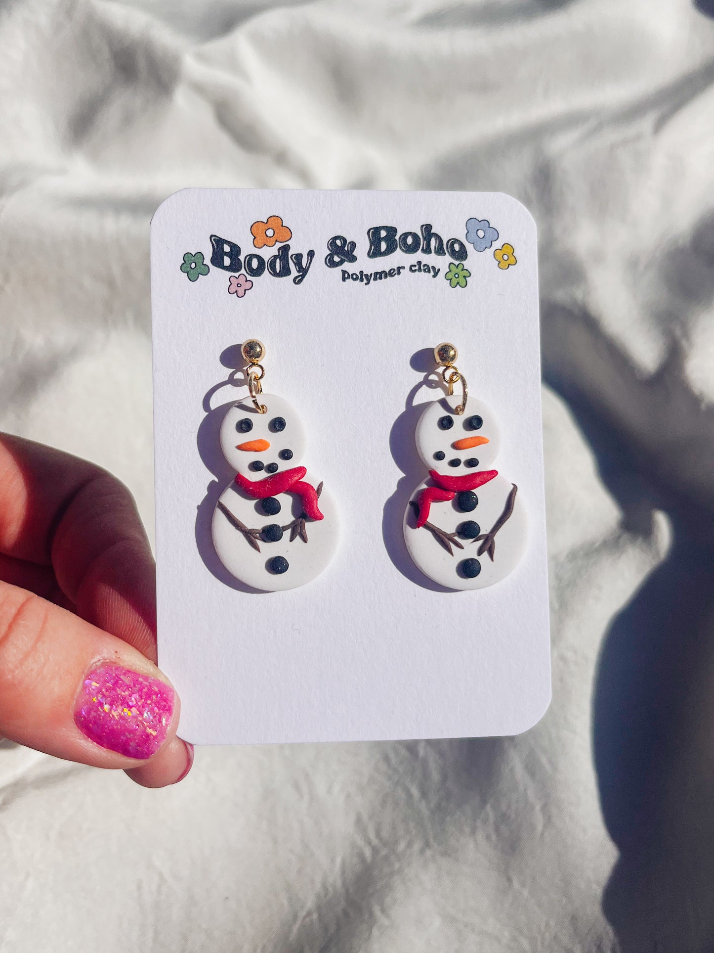 The Snowman Earrings