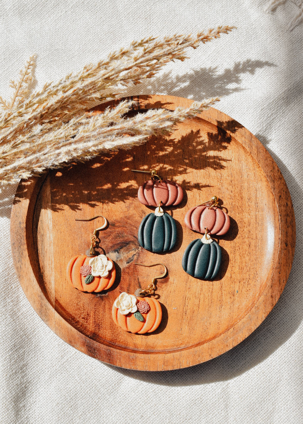 The Floral Pumpkin Earrings
