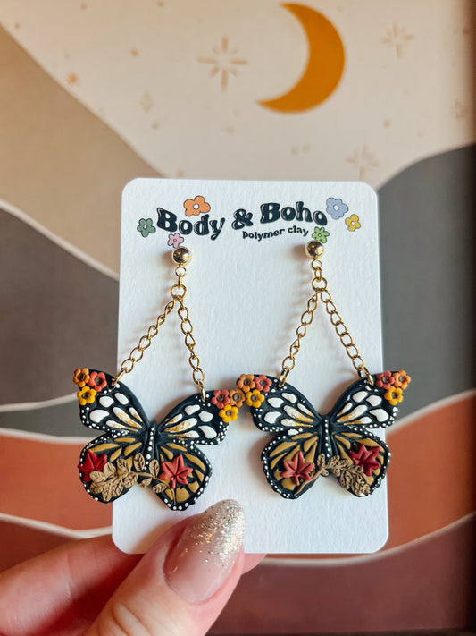 The Autumn Butterfly Earrings