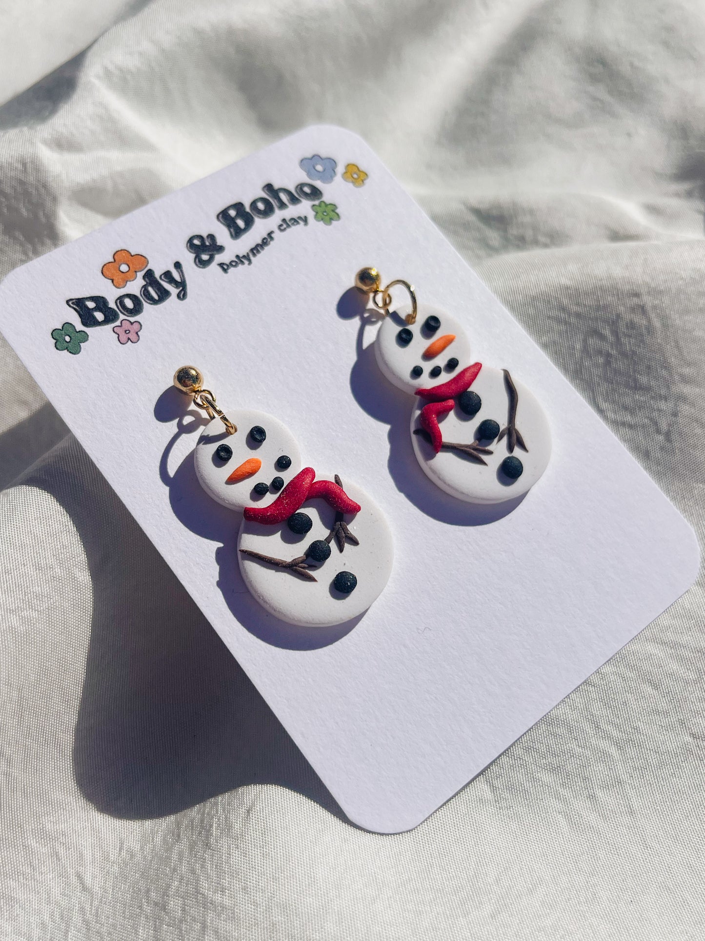 The Snowman Earrings