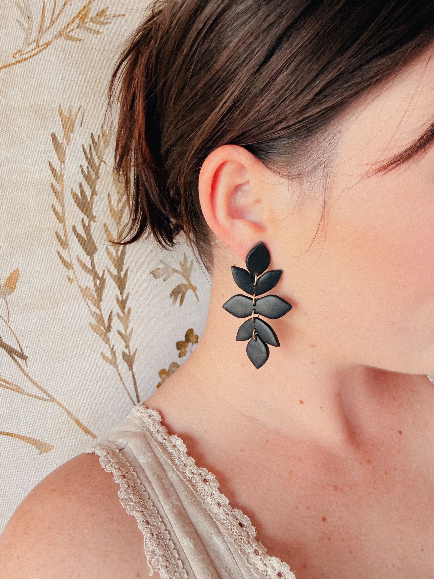 Vine Leaf Dangle Earrings