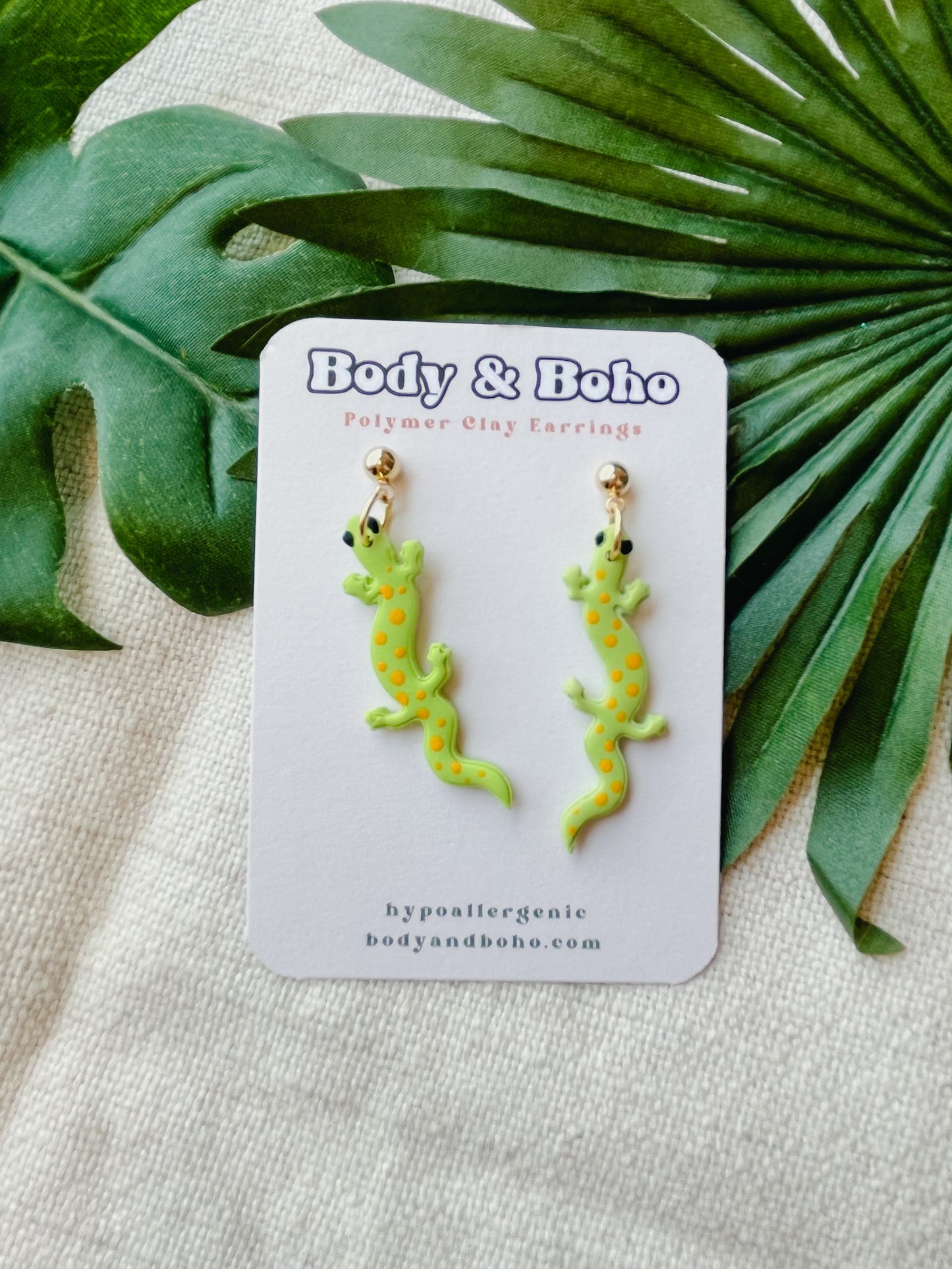 Dotty Gecko Earrings