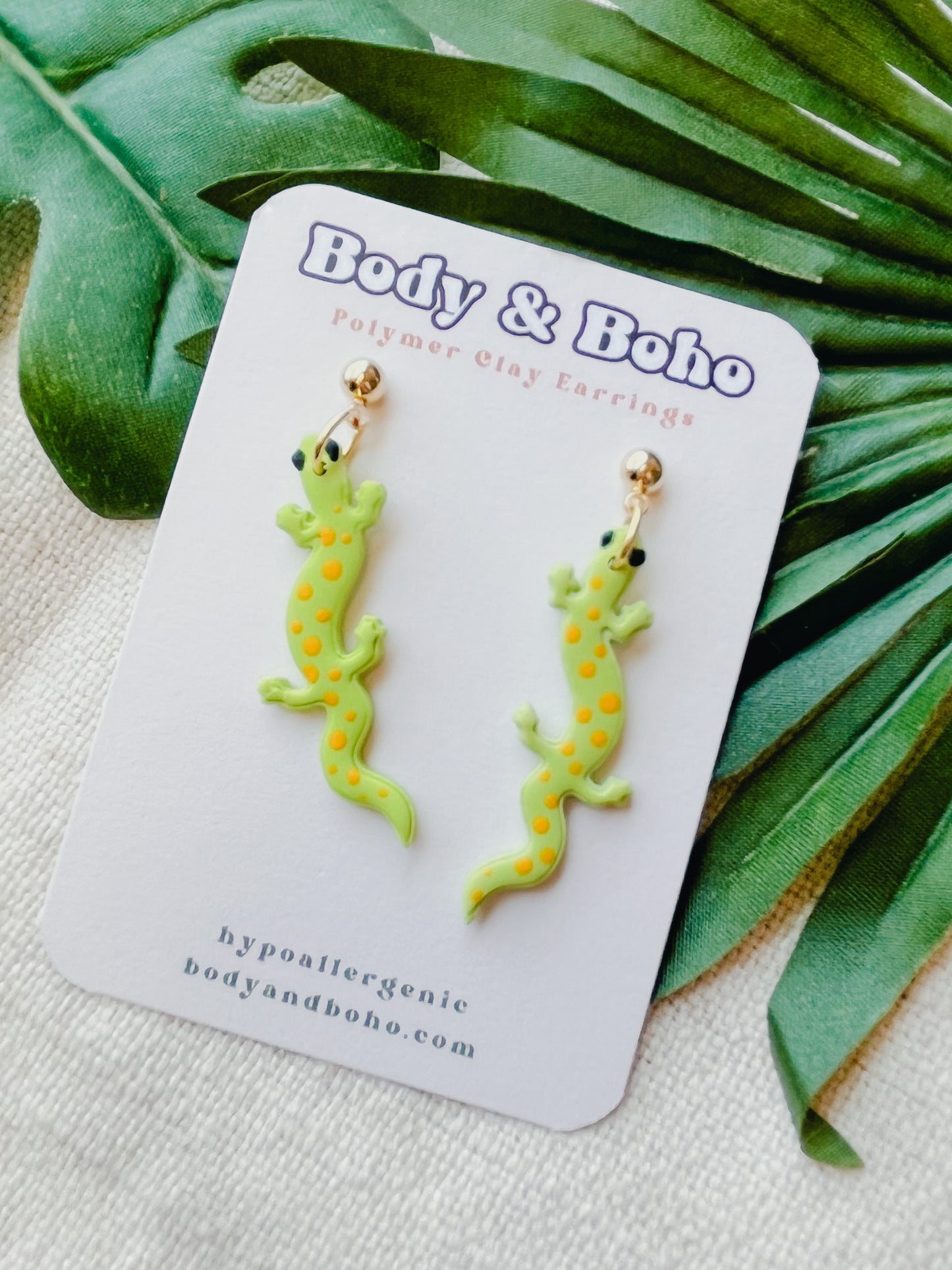 Dotty Gecko Earrings