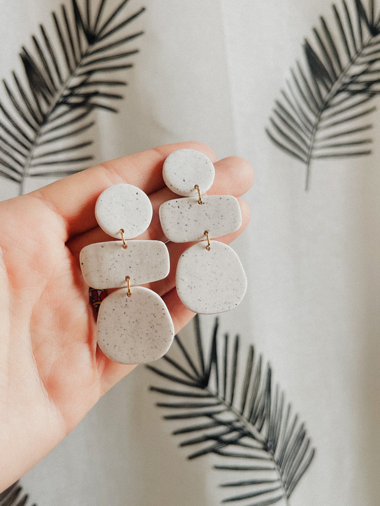 Vanilla Bean Pebble Earrings